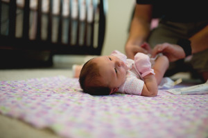 newborn lifestyle in nursery