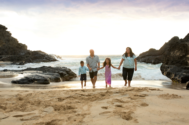 family photo eternity beach sunrise