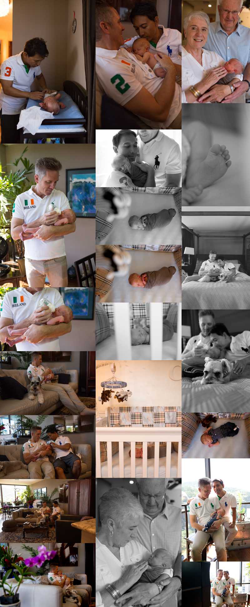 newborn photos in home