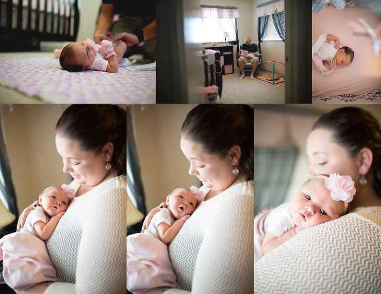 newborn photos in home