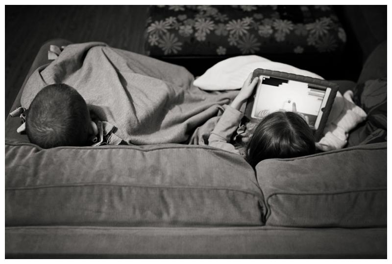brother and sister read together
