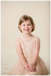 little girl gold glitter