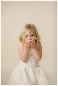 little girl gold glitter