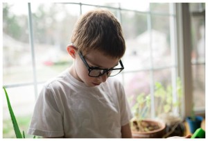 boy with glasses