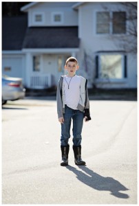 boy in street