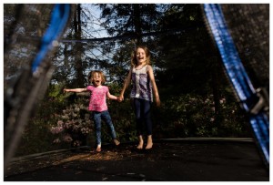 girls jumping on trampoline