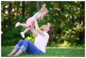 mom and baby