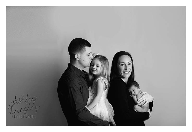 family photo with new baby