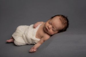 relaxed newborn photo
