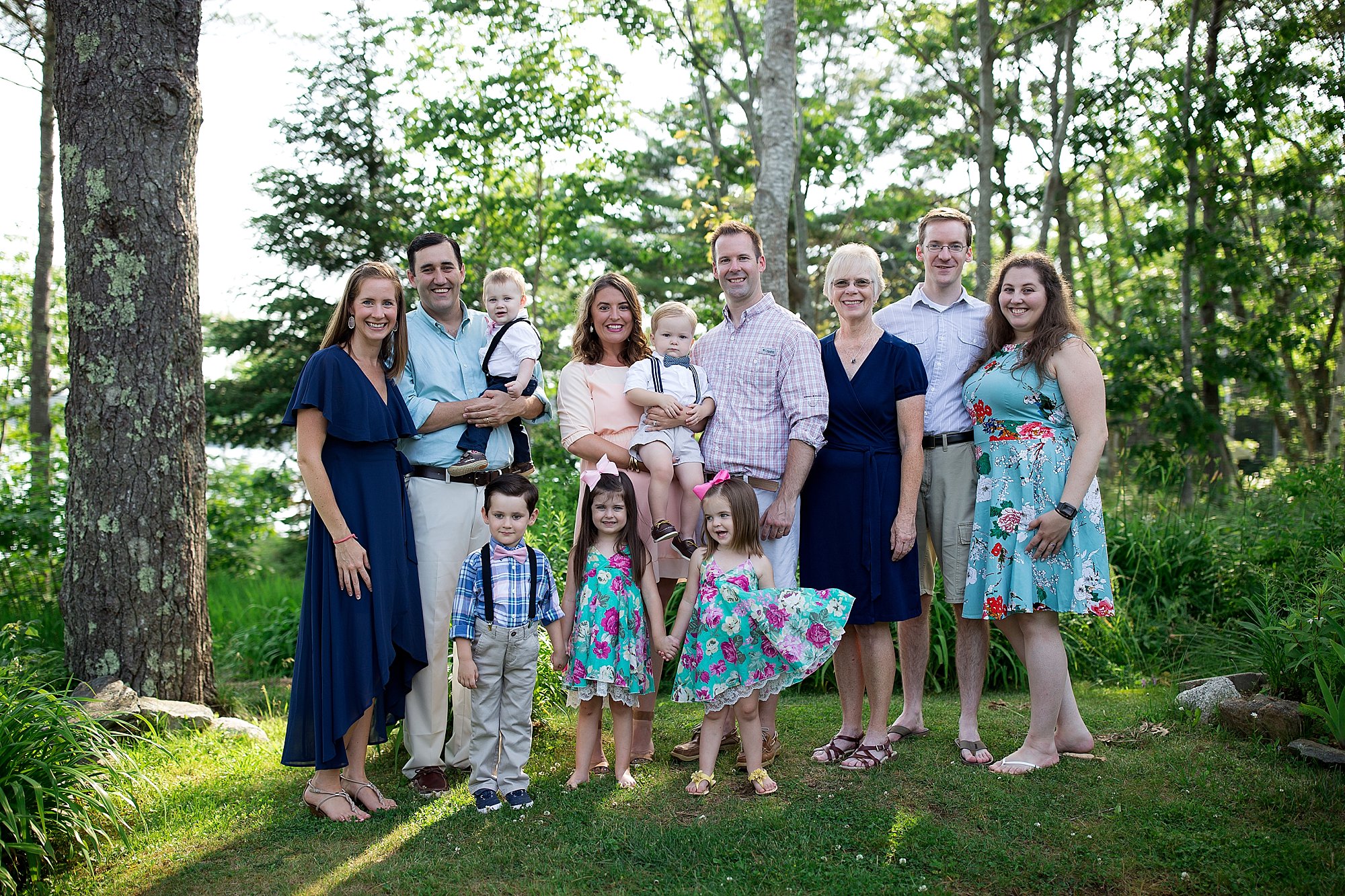 family reunion at the vacation rental in Boothbay Maine