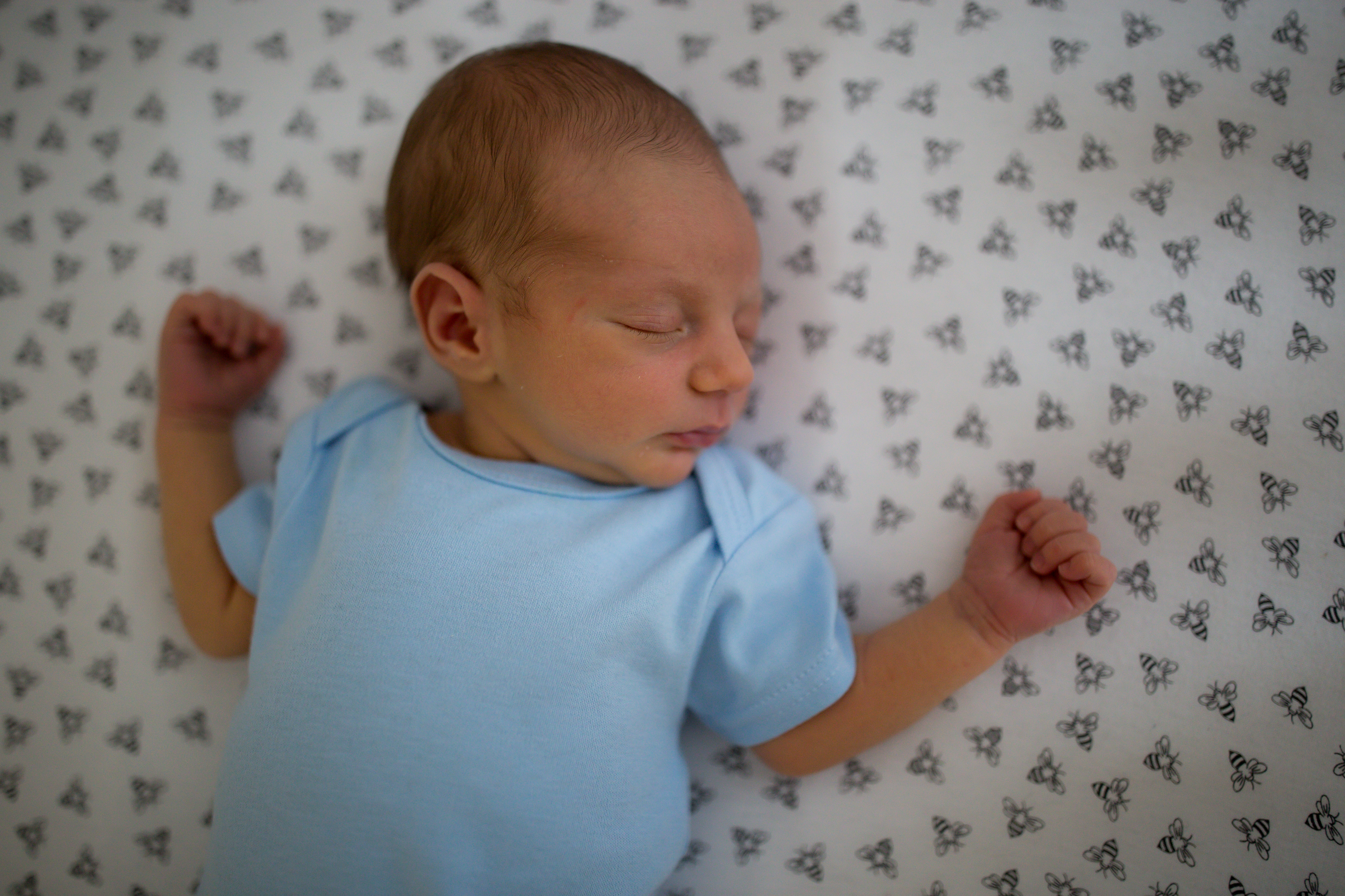 baby sleeping in crib 